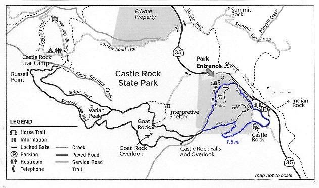 Castle Rock Map | Portola and Castle Rock Foundation