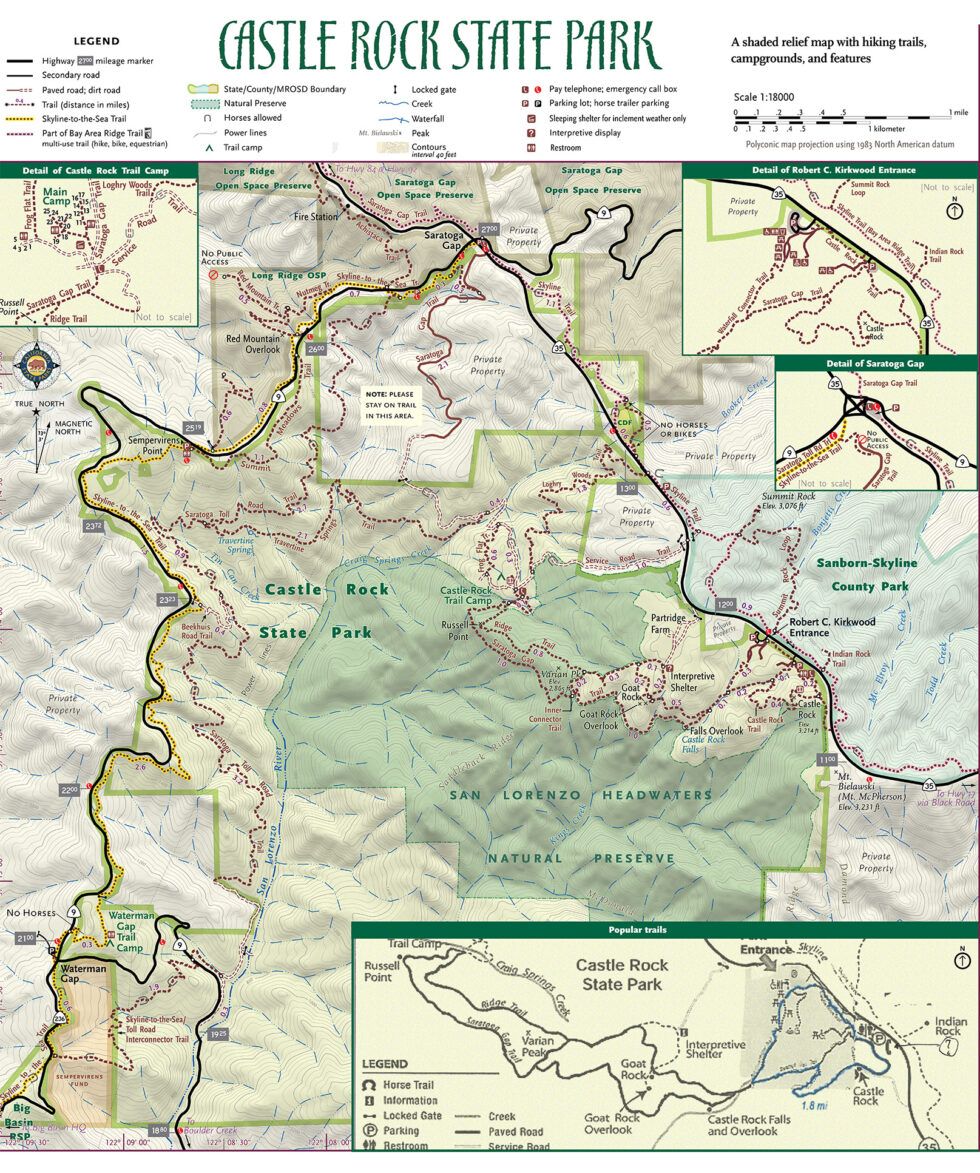 Castle Rock Map | Portola and Castle Rock Foundation